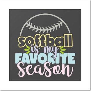 Softball Season Posters and Art